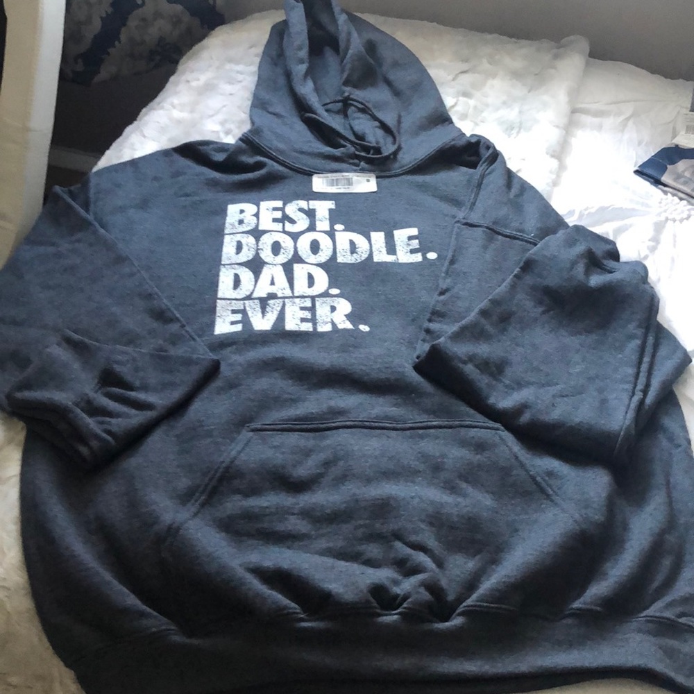 Men’s XL dark gray hooded sweatshirt